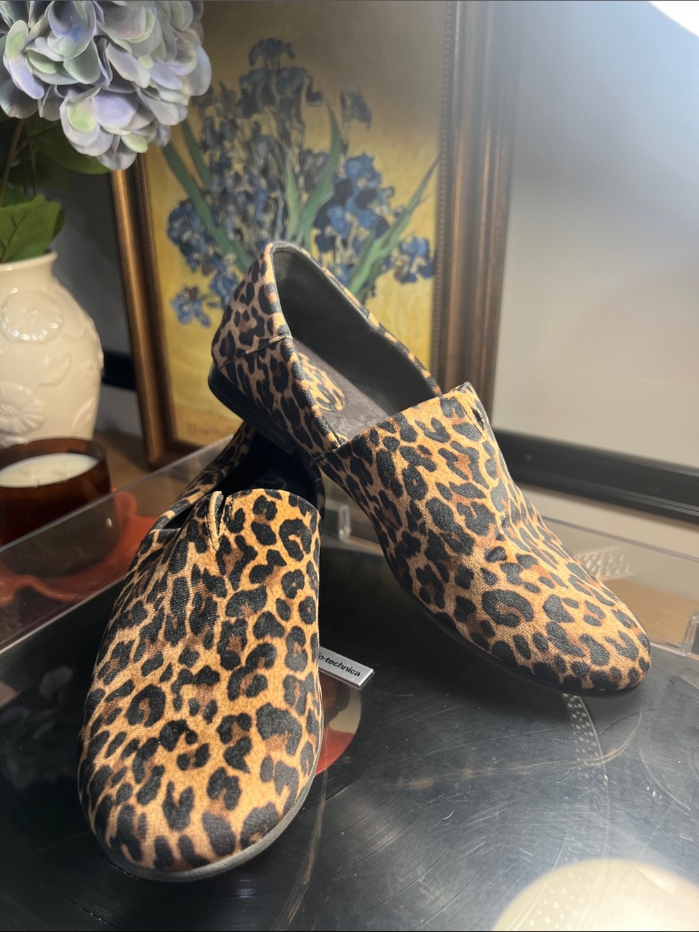 BOC Leopard Print Slip-On Flats - Brown/Black